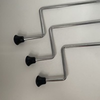 AOOLOO Trépieds de batterie en métal durables en 3 parties pour batterie de jazz, pieds de grosse caisse (60 cm de long)