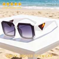 Nouveautés Lunettes de soleil tendance unisexes de luxe, style vintage, protection UV, monture carrée rétro pour hommes et femmes