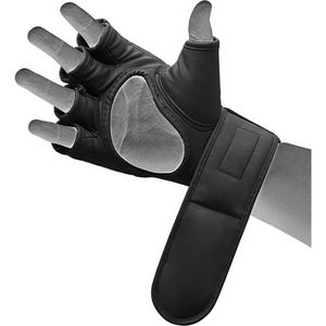 Gants de MMA personnalisés de haute qualité, 8 oz, demi-doigts, en cuir PU, pour l'entraînement, le combat et le sparring, vente en gros, taille personnalisée - Product Image 4