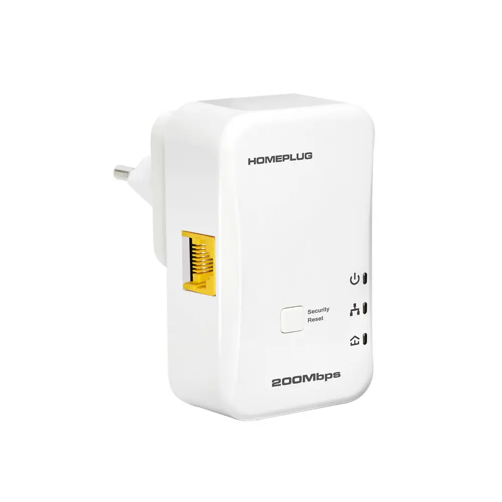 200mbps PLC Modem Homeplug Powerline Ethetnet Adapter/Homeplug wired network for hotel