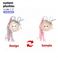 Porte-clés mignon en peluche de mouton avec pendentif en dentelle, pompon, étoile et cœur, breloque de sac animalière Kawaii, mousqueton cœur, cadeau