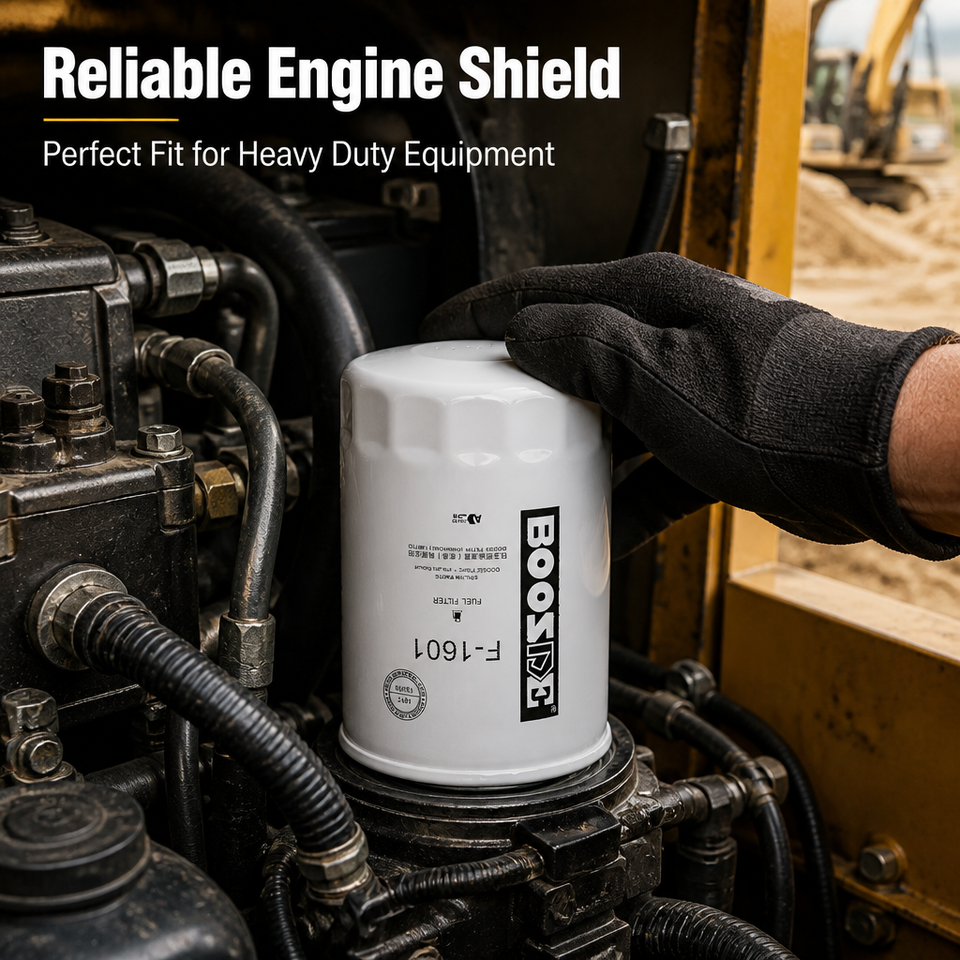 Boosde Excavator Engine Fuel Filter Excavator Parts HH166-43560 ...