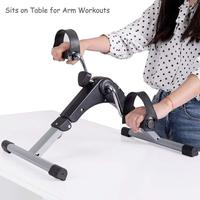 Vélo d'exercice portable pliable sous le bureau pour les bras, les jambes, la physiothérapie avec compteur de calories