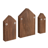 Étagère en bois en forme de maison à plusieurs compartiments, boîte de rangement et présentoir pour figurines miniatures