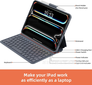 2025 Tương thích cho <span class=keywords><strong>ipad</strong></span> nổi ma thuật bàn phím từ <span class=keywords><strong>bluetooth</strong></span> bàn phím mới Pro 11/12.9 điều khiển cảm ứng không khí 11 - Product Image 4