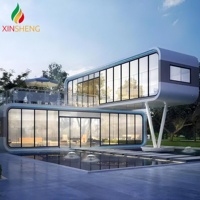 Maison préfabriquée en acier extensible de luxe Huaying pour hôtel, utilisation en extérieur, 40 pieds, 20 pieds