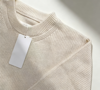 2026 Neuer Einfarbiger Rundhals-Pullover aus Locker Gestrickter Baumwolle Modischer Langarm-Pullover für Männer und Frauen Schlicht Vielseitig