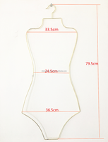 Cintre de Maillot de Bain Robuste Doré pour Maillots de Bain – Affichage de Maillot de Bain Chromé, en Fil, pour Femme