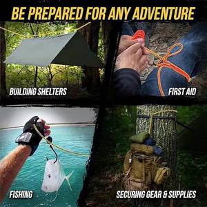 High Quality 7-Inch Para Cord Bracelet Outdoor Escape Wilderness Survival Wristband Made of Polyester Material - Product Image 3