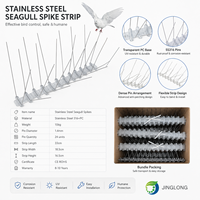 Grille anti-oiseaux professionnelle en acier inoxydable avec protection UV pour le contrôle des nuisibles (pigeons/oiseaux)