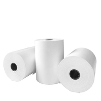 China Factory 48gsm 55gsm 60g 65g 70gsm 75g Black Image 100% Pulpa de madera virgen Papel de oficina ATM Roll Thermal Jumbol Roll