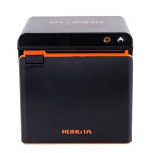Impresora térmica de escritorio, dispositivo de impresión rápida con Bluetooth, Android, 80mm, diseño compacto