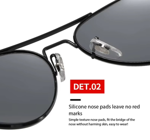 Gafas de Sol de Piloto Vintage, Doble Puente, Metálicas, Unisex, Estilo Retro de Aviación, UV400, para Conducir al Aire Libre, con Logotipo Personalizable - Product Image 6