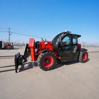 Chariot télescopique TR1050 de 10 m de hauteur de levage, chariot élévateur télescopique de 5 tonnes, chariot élévateur tout-terrain 4x4, conforme aux normes CE EPA Euro V