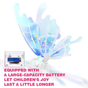 KSF Çok Satan Plastik LED Işıklı Kelebek Peri Kanatları Kız Çocukları İçin Açık Hava Cadılar Bayramı Süsleri Melek Cin Kanatları - Product Image 6