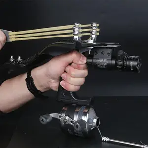Fish Shooting Dual Purpose Slingshot Green Laser Sight Infrared Archery Set Hunting Fishing Slingshot Set