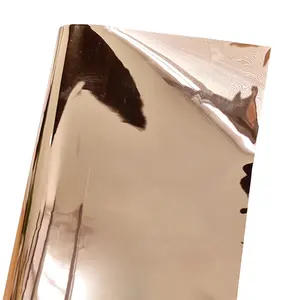 Großhandel Spiegel oberfläche 0,1mm Wärme übertragung Silber TPU Metallic Thermoplast Polyurethan Film für die Herstellung von Kleidungs stück Logo