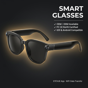 Gafas Inteligentes OEM con IA, Cámara Manos Libres, Grabación de Video 1080P, Transferencia WiFi, Asistente de Voz, Altavoz Abierto, Panel Táctil Magnético - Product Image 2