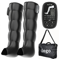 Bottes de massage à compression d'air à 5 chambres OEM ODM avec chauffage pour la récupération complète des mollets, des genoux et des jambes