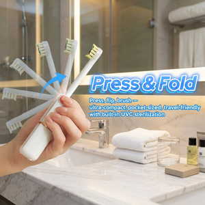 Cepillo de Dientes Eléctrico Sónico Portátil de Viaje con Limpieza UVC, Cepillo de Dientes Eléctrico Blanqueador Personalizado para Adultos, Cepillo de Dientes de Viaje - Product Image 5