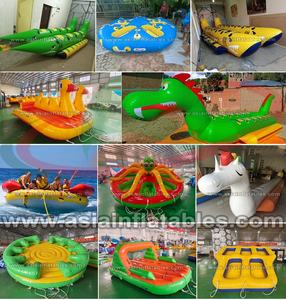 Jet <span class=keywords><strong>ski</strong></span> gonflable personnalisé à 6 places, tube en PVC, Crazy Towable Slipper Bandwagon UFO pour jeux aquatiques - Product Image 6