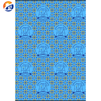 Desain Kustom Seragam Sekolah Ghana Kain Organza Polos Tenun Berlapis Cetak Batik Berat Sedang Tahan Gesekan dengan Logo