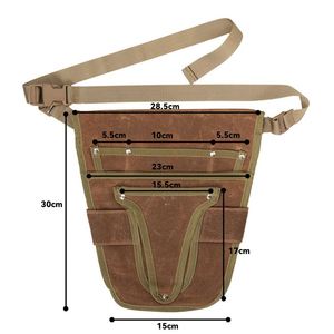Portable Waist Tool Bag Adjustable Belt Apron Bag Multi-function Electrician Carpenter Tool Bag for Gardening Plumbing Woodwork - Product Image 4