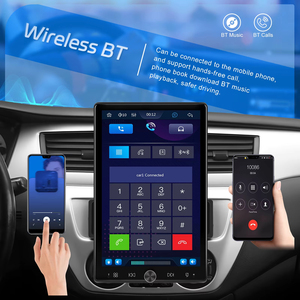 Podofo 10.4 Inch 1 Din <b>Car</b> MP5 <b>Player</b> Wireless CarPlay Android Auto Rotated IPS Vertical Screen USB/AUX/TF SWC MIC Autoradio - Product Image 4
