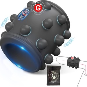 Commercio all'ingrosso in Silicone da uomo anello del pene di vibrazione eiaculazione ritardo Coop <span class=keywords><strong>con</strong></span> testa ad anello e manica giocattolo del sesso - Product Image 3