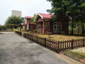 Короткий деревянный штакетник забор композитный деревянный забор - Product Image 2