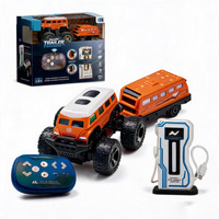 DWI RC Monster Truck Tout-Terrain Mini Voiture Télécommandée d'Escalade Échelle 1:64 2.4G Électrique 6 Canaux Portée 20m Prête à l'emploi avec Chargeur