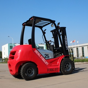 Truk Diesel 2.5t CE ISO dengan Penggeser Samping yang Dapat Disesuaikan dan Penyesuaian Garpu Otomatis, Tinggi Angkat 3000mm, Forklift Diesel 3 Ton - Product Image 5