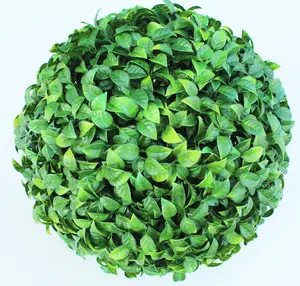 UV dayanıklı plastik ucuz dekorasyon yapay Topiary şimşir çim topu