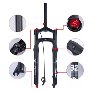 אופני החוף מושלגים 26/20 אינץ קדמי מזלג רחב שומן 4.0 צמיגים מגנזיום אוויר מזלג 135 מ "מ אופניים חלקים - Product Image 4