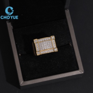 Hot Sale 925 Sterling Silver Moissanite <b>Rings</b> <b>Mens</b> Iced Out Moissanite HipHop Style Jewelry Pass Diamond Test in Stock GRA - Product Image 5