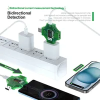Relife XA1 Ampèremètre portable Testeur de courant de tension 2-en-1 USB Type-C PD Voltmètre numérique pour réparation de téléphone portable Type-A Type-C