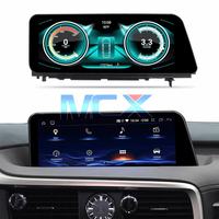 Autoradio stéréo GPS avec écran vidéo DVD Android 9.0 Octa Core de 12,3 pouces pour Lexus RX300 RX450h F Sport 2016-2019