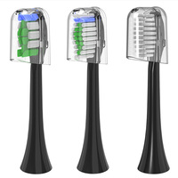 Couvercle de brosse en plastique jetable anti-poussière pour brosse à dents électrique sonique à poils moyens utilisé à la maison avec poignée universelle