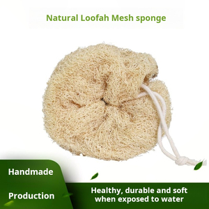 Toalla de baño exfoliante de lufa natural hecha a mano, bola de baño de lufa, venta al por mayor de fábrica, personalizada - Product Image 2