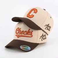 Gorra de Béisbol Personalizada de Alta Calidad de 5 Paneles con Logotipo Bordado en 3D, Gorra de Béisbol de Dos Tonos para Hombre