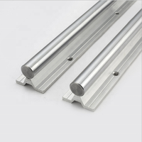 Rail de guidage linéaire rond en aluminium pour routeur CNC, axe de 16 mm, SBR16, SBR16-1000 mm, avec bloc coulissant à roulement SBR16UU