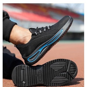 Safety Shoes Flyknit Mesh Steel Toe Anti Impact Anti Puncture Work Shoes Construction Site Lightweight Non Slip Wear Resistant - Product Image 2