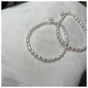 Natural Freshwater Seedless Baroque Keshi <b>Bracelet</b> S925 Silver Accessories Elegant Jewelry <b>Bangles</b> - Product Image 6