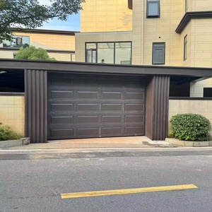 <span class=keywords><strong>Porte</strong></span> <span class=keywords><strong>de</strong></span> <span class=keywords><strong>garage</strong></span> sectionnelle résidentielle automatique isolée en aluminium avec télécommande et système anti-pincement pour villa - Product Image 4