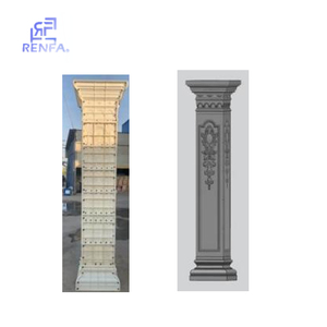 Factory Direct Selling Exterior Classic Decoration ABS Plastic <strong>Concrete</strong> Cement square Rome Pillar <strong>Column</strong> Molds <strong>Round</strong> Pillar - Product Image 2