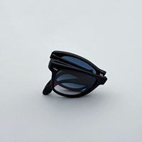 Gafas de Sol Plegables con Armazón de TR90 de Diseño, Lentes de Vidrio de Alta Calidad, Ligeras, Duraderas, Cómodas, Protección UV400 para Exteriores