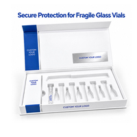 Scatola Personalizzata per Confezionamento Fiale da 2ml, 3ml, 10ml, Scatola Rigida in Cartone con Vassoio per Fiale di Peptidi