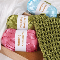 Dimuni Sunset Gradient Yarn 100% Polyester Spun Open End/OE High Tenacity Glitter Knitting Wool Dyed Pattern