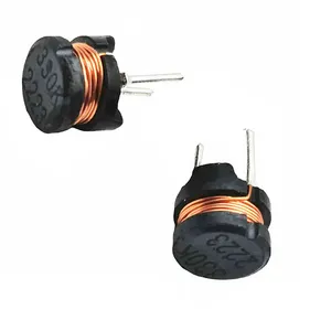 QS inductor radial de chumbo 22mH 3.3-22KuH DR0608 inductor de potência de estrangulamento para instrumento de abastecimento de água