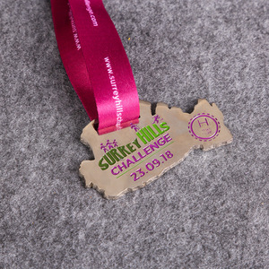Medalla del Reto Surrey Hills 23.09.18, Insignia Conmemorativa Grabada con Láser, Hecha a Medida - Product Image 3